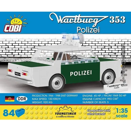 Cobi 24558 Wartburg 353 Polizei - 0