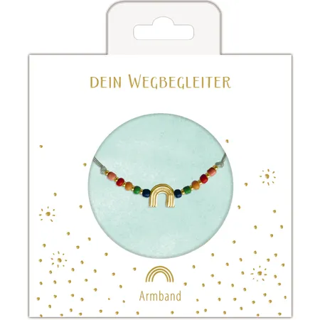 Coppenrath Verlag Armband mit Regenbogenanhänger (vergoldet)