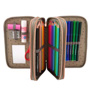 Depesche TOPModel – Lot 10 Stylos Fins + 2 Pochoirs – 10 Couleurs – Pochette Transparente