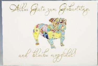 Vivo Arte Klappkarte "Alles Gute Zum Geburtstag", 18,5x12,5 Cm, Mit Umschlag, Geprägt