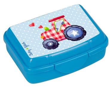 Die Spiegelburg Mini-Snackbox „Freche Rasselbande“ – Bär-Design, 9,5x6,5x9,5 Cm, Für Unterwegs