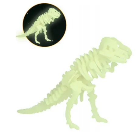Die Spiegelburg Nachtleuchtendes 3D Puzzle T-Rex World, 1 Stück, 2-fach sortiert - 1