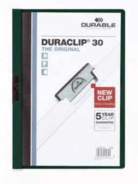 Durable 220032 Klemm-Mappe DURACLIP® 30, petrol/dunkelgrün - 0