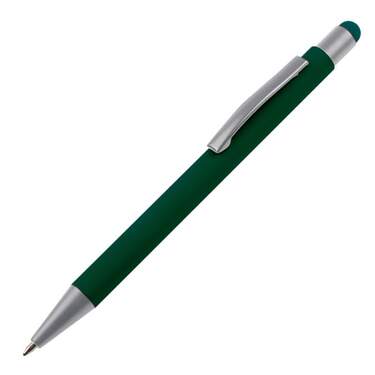 Easy Gifts Touchpen Kugelschreiber aus Metall, dunkelgrün, 10 Stück - 0