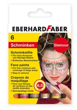 Eberhard Faber Schminkstifte 6er Karton "Glamour"