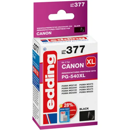 edding 377 ersetzt Canon PG-540XL, schwarz, 23 ml - 0