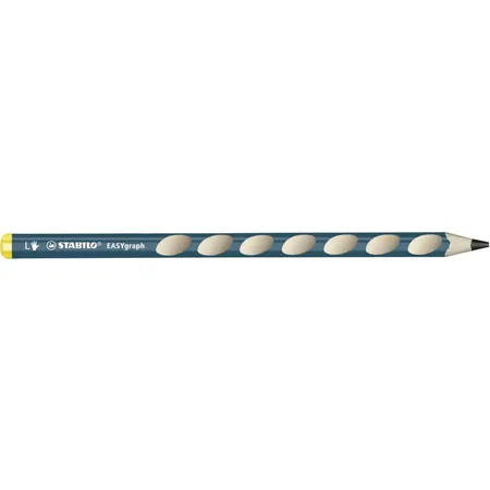 Ergonomischer Dreikant-Bleistift für Linkshänder - STABILO EASYgraph in petrol - Einzelstift - Härtegrad B - 0