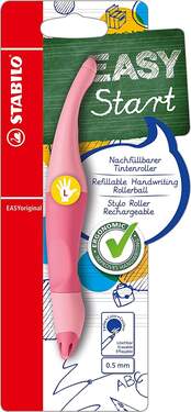 Ergonomischer Tintenroller für Linkshänder - STABILO EASYoriginal Pastel in rosiges Rouge - 0