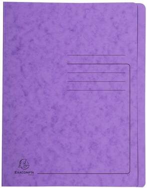 Exacompta Schnellhefter Colorspan bedruckt, 24 x 32 cm, für DIN A4, bis zu 350 Blatt, violett - 0