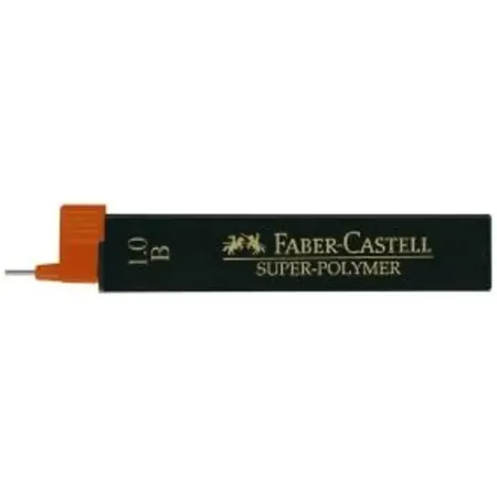 Faber-Castell Feinmine SUPER POLYMER Stärke: 0,9/1 mm, Härtegrad B, tiefschwarz - 0