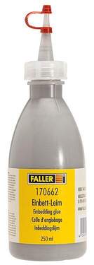FALLER - Einbett-Leim schottergrau 250 ml