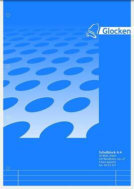 Arbeitsblock A4 liniert VE=50 Blatt