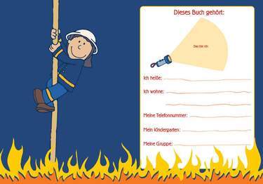 Goldbuch Kindergarten-Freundebuch Feuerwehr