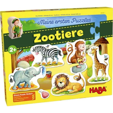 HABA 303703 Meine ersten Puzzles Zootiere - 0
