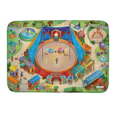 Hauck Toys for Fun Spielteppich Zirkus Ultrasoft 100 x 150 cm