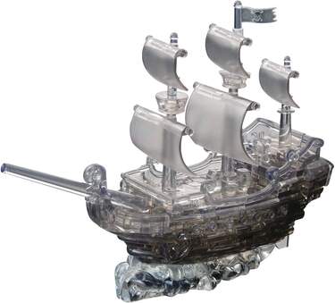 HCM Kinzel Crystal Puzzle 3D: Castello - Gioco Da Tavolo In Plastica Trasparente, 1 Giocatore, 14+ Anni