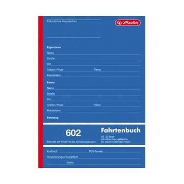 Herlitz Fahrtenbuch 602, A5, 32 Blatt - 0