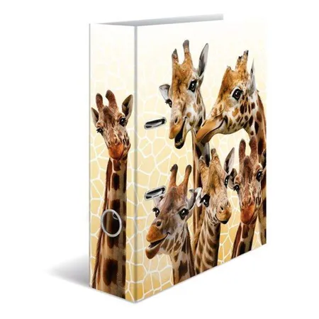 HERMA Motiv-Ordner A4 Exotische Tiere - Giraffenfreunde - 0