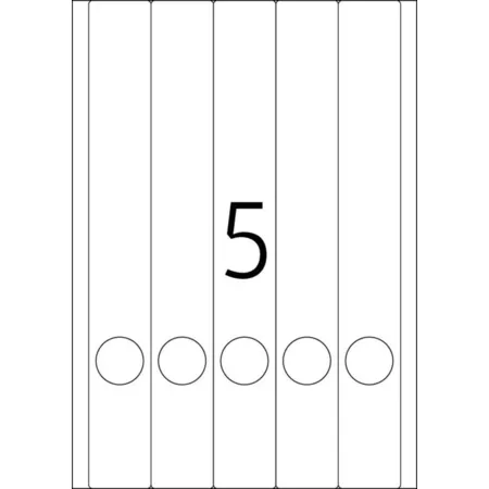 HERMA Ordneretiketten A4, 38 x 297 mm, weiß, blickdicht, permanent haftend, für schmale Ordner (lang) - 2