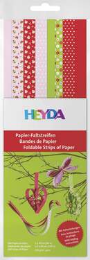 Heyda Faltstreifen-Set Spring 1 x 30 cm 1 5 x 30 cm rot/rosa/grün