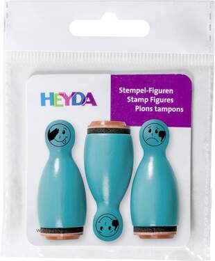 HEYDA Früchte-Stempelset - 12 Holzstempel Mit Obst-Motiven Für Kreative Dekoration