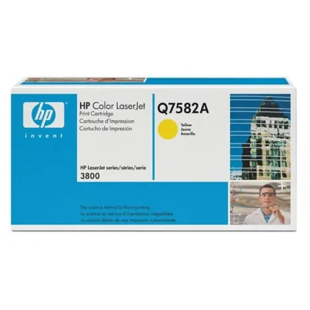 HP Color Laserjet Toner Q7582A yellow - 0