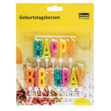 Geburtstagskerze Mit Zahl 4 – Gestreiftes Design, Offizielles Lizenzprodukt Von Amscan