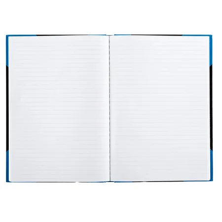Idena Kladde, DIN A4, 96 Seiten, 70 g/m², liniert, Hardcover, blau/schwarz - 1