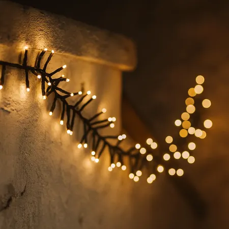 Idena LED Cluster-Lichterkette warmweiß 14,5m 480er Außen
