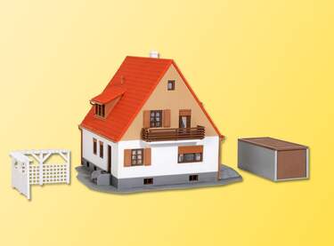 Kibri Einfamilienhaus mit Terrasse,Garage und Pergola - 0