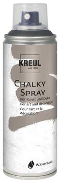 KREUL Chalky Spray hochpigmentiert und wasserfest für Innen und Außen, 200 ml, Volcanic Gray - 0