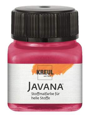 KREUL Javana Stoffmalfarbe für helle Stoffe Rubinrot 20 ml - 0