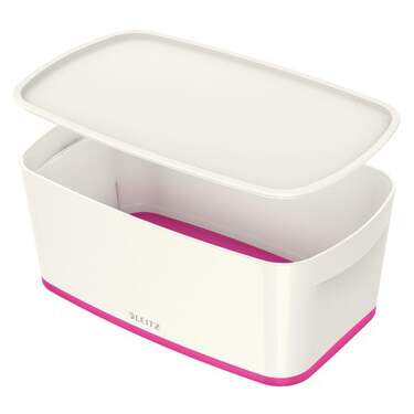 Leitz Aufbewahrungsbox MyBox® klein mit Deckel, pink - 0