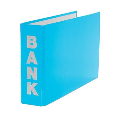 Livepac Office Bankordner für Kontoauszüge 140 x 250 mm, hellblau, 3 Stück - 0