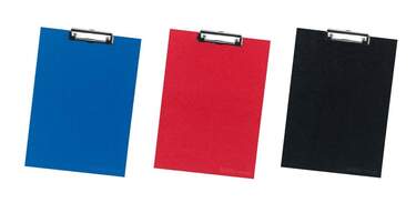 Livepac Office Mappe mit Klemmbrett, DIN A4, 3 Stück je 1x blau, rot ...