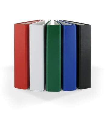 Livepac Office Ringbuch mit 2-Ringmechanik, DIN A5, 10 Stück, je 2x grün, rot, schwarz, gelb und blau - 0