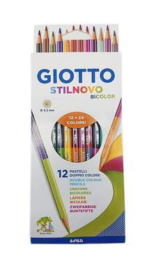 Lyra Giotto Farbstifte Stilnovo Bicolor, 12 Stück