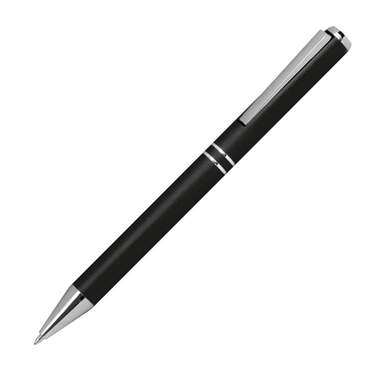 Macma Kugelschreiber aus Metall mit speziellem Clip schwarz