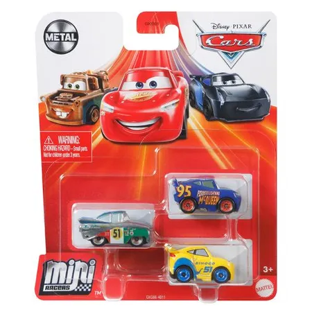 PIXAR DISNEY hotsell CARS MINI RACERS 3 PACK LARGE LOT! LOT OF 6 DIFFERENT 3 PACKS!