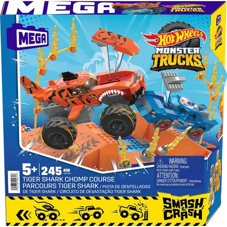 Hot Wheels MEGA Hot Wheels Monster Trucks Tiger Shark Crash Wettkampf - 1