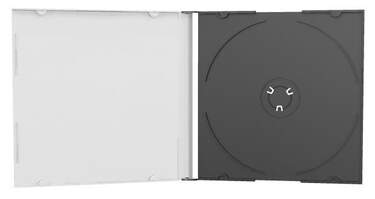 MediaRange DVD CD Hüllen, slimcase, schwarz, 200 Stück - 0