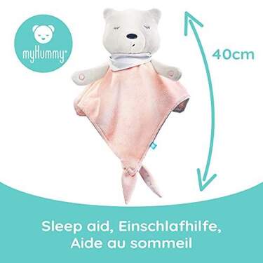 myHummy Einschlafhilfe Baby Doudou Basic rosa wei duo shop