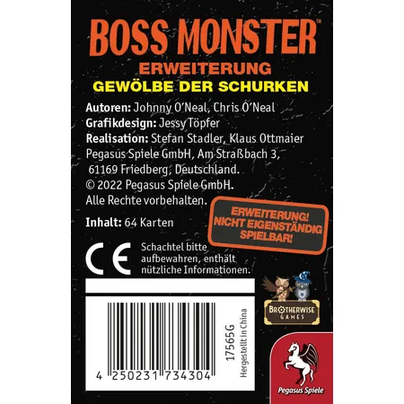 Pegasus Boss Monster: Gewölbe der Schurken [Mini-Erweiterung] - 3