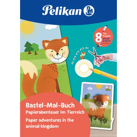 Pelikan Bastel-Mal-Buch, Tierreich 32 Seiten FSC - 0