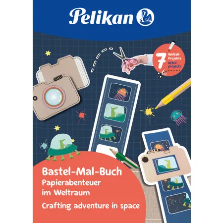 Pelikan Bastel-Mal-Buch, Weltraum 32 Seiten FSC - 0