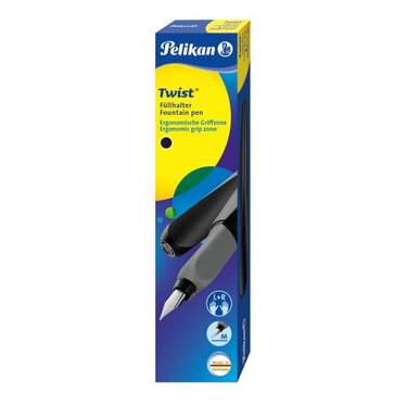 Pelikan Twist® Füller Feder M, Rechts- Linkshänder für Black, und universell