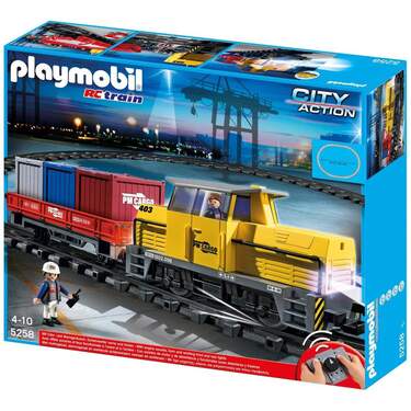 PLAYMOBIL® 5258 Neuer RC-Güterzug mit Licht und Sound - 0