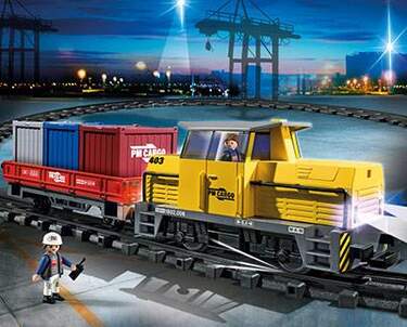 PLAYMOBIL® 5258 Neuer RC-Güterzug mit Licht und Sound - 1