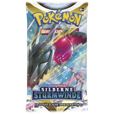 Pokemon Schwert & Schild - Silberne Sturmwinde, 1 Booster - 0
