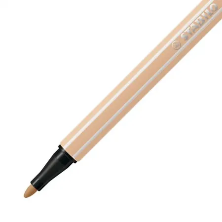Premium-Filzstift - STABILO Pen 68 - Einzelstift - beige - 1